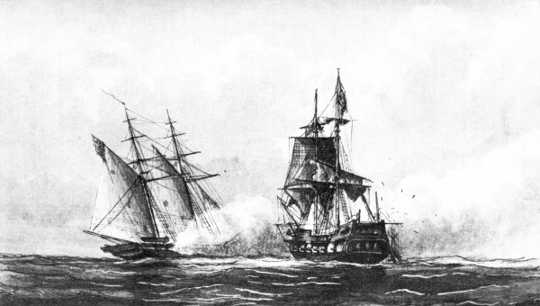 USS Enterprise besiegt tripolitanischen Korsaren 1801