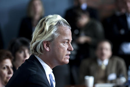 Philosemitischer zionistischer niederländischer Politiker Geert Wilders: nichtweiß